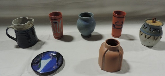 7 Pc Studio Pottery Lot