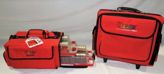 2 Red Sizzix Canvas Totes