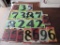 Lot of (20) Plastic Numbers