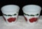 Lot of (2) Vintage Apple Glassware Bowls