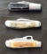 Lot of (3) Pocket Knives