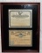 (2) Framed 1800's Georgia Stock Certificates