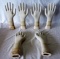 Lot of (6) NOS Porcelain Hands