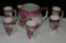 Porcelain Pitcher with 5 Cups