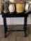 Small Antique Back Painted Table with Drawer