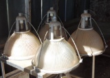 (4) Vintage Gymnasium Hanging Lights