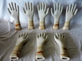 Lot of (8) NOS Porcelain Hands