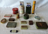 Lot of Vintage Soda Fountain / Apothecary Tins