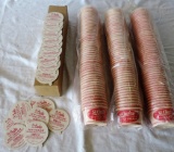 Lot of (3) Sleeves and Lids for 3oz. St. Charles Ice Cream Cups