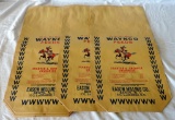 Lot of (8) Wayne's Feeds Flour Bags  Bests, NC
