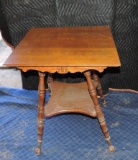 Oak Bible Table with Ball and Claw Feet