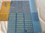 Lot of US Penny, Nickel, and Quarter Blue Books