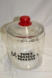5 Cent Black Lettered Tom's Peanut Jar