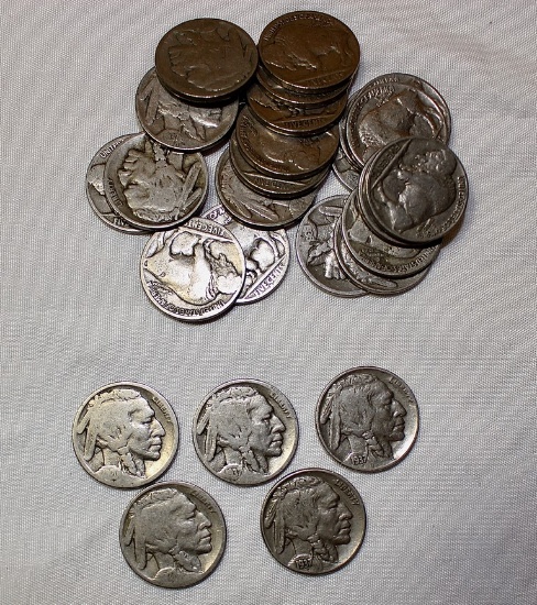 (27) Full Date Buffalo Nickels