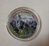 Painted Kennedy Half Dollar of Bull Run