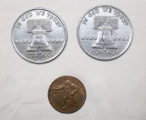 Nasa Gemini Lovell Token and (2) 1976 Tokens