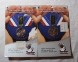(2) 1995 Atlanta Olympic Coin Lot