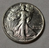 1945 AU Walking Liberty Half Dollar