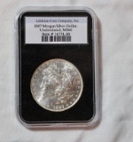 1887 MS-60 Morgan Silver Dollar