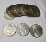 (20) Peace Silver Dollars