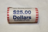 Roll of (25) John Quincy Adams 1 Dollar Presidential Coins