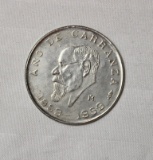 1959 Mexico Silver Dollar