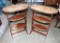 Antique Pair Of Oval 3 Tier Side Tables