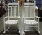 White Painted Porch Rockers