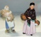 Royal Doulton The Orange Lady Figurine & Royal Copenhagen Porc. Figure