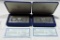 2 National Collectors Mint 1999 $1 Silver Certificates In Blue Velvet Case