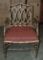 Gold Giltwood Chinese Chippendale Design Armchair