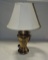 Nice Brass Floral Embossed Table Lamp