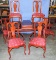 American Drew 7 Pc Mahogany Queen Anne Dinning Table Set