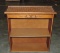 Maple & Rattan Top 2 Shelf Wall Cabinet