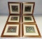 lot Of 6 Color Animal Prints In Frames