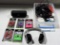 Plastic Tray Lot New USB Cables, Headphones & JBL Round Speaker