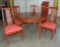 5 Pc 1970's Mahogany Dinning Table Set