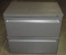 Grey Metal 2 Drawer Hanging File