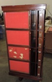 Mahogany Swivel Display Cabinet