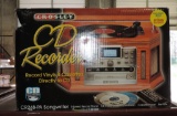 Crosley CR248-PA 3-Speed Record Player/CD Recorder  Stereo In Box