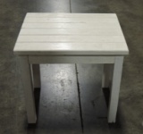 Outdoor White Side Table