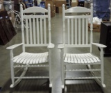 White Painted Porch Rockers