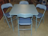 Card Table With 4 Folding Chairs