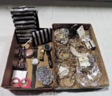 2 Tray Lots Jewelry & Watches