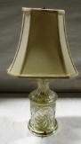 Crystal & Brass Table Lamp With Nice Shade