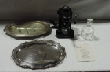 Krups Il Primo #972 Coffee Maker & Silver Plate Trays