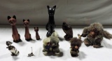 Collection Of Cat Figurines, Trolls & More