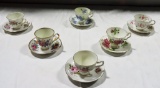 Lot Of 6 Bone China English Cup & Saucers