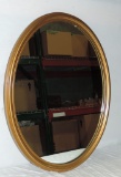 Gold Frame Oval Mirror