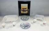 Box Lot Kitchen Bakeware & Needlework Picture